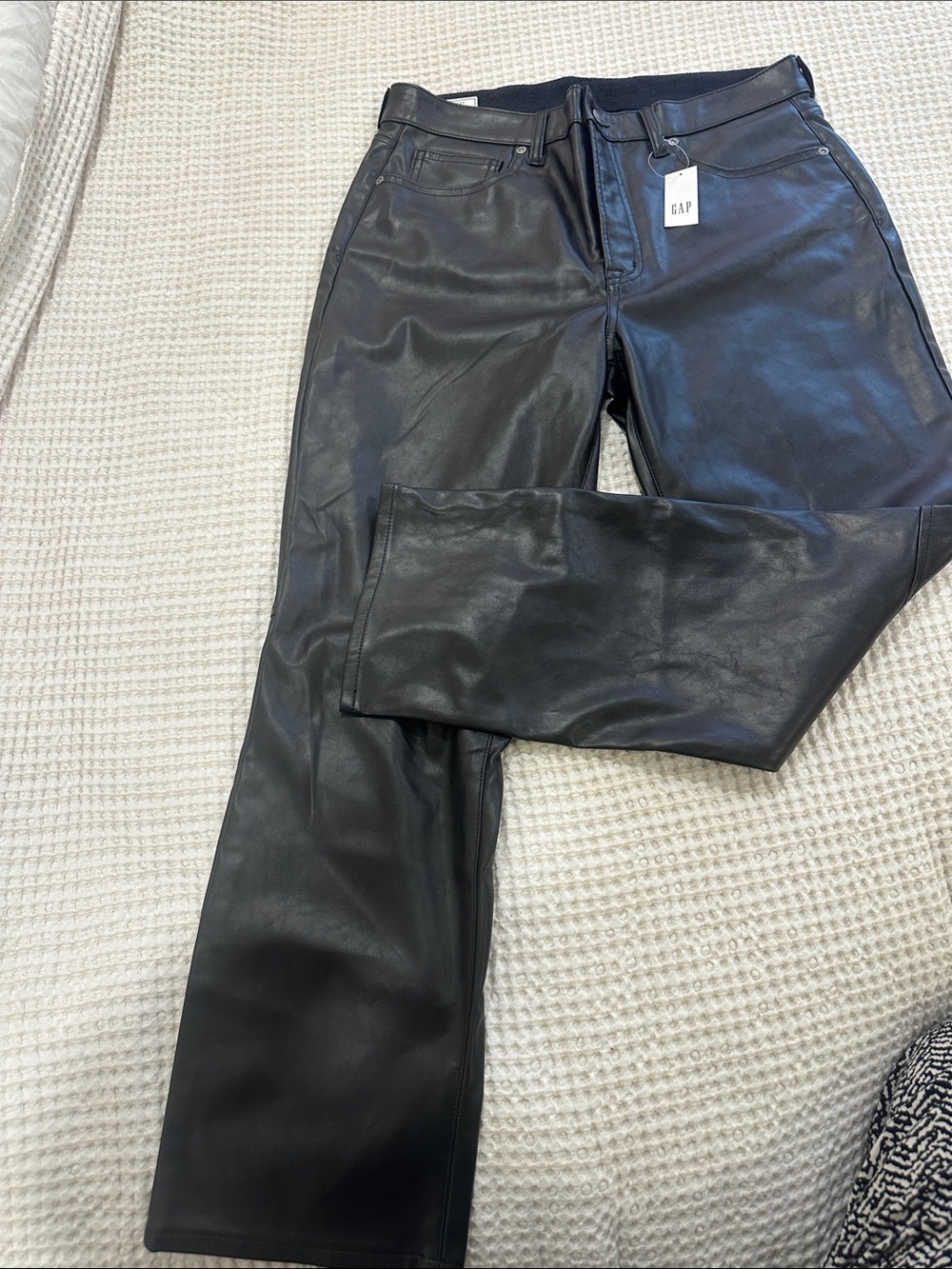 Women Gap flare leather pants